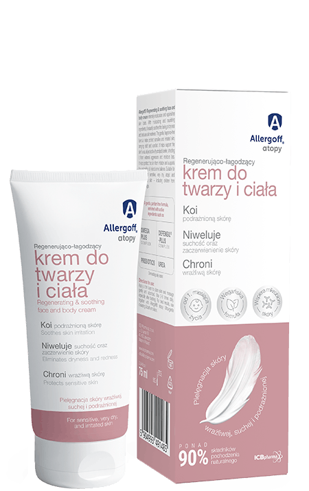 Allergoff® atopy Regenerująco-łagodzący krem do twarzy i ciała - wizualizacja