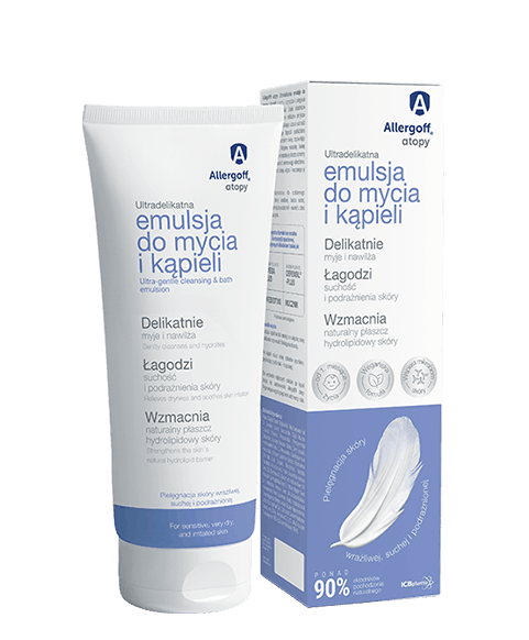 Allergoff® atopy Ultradelikatna emulsja do mycia i kąpieli - wizualizacja