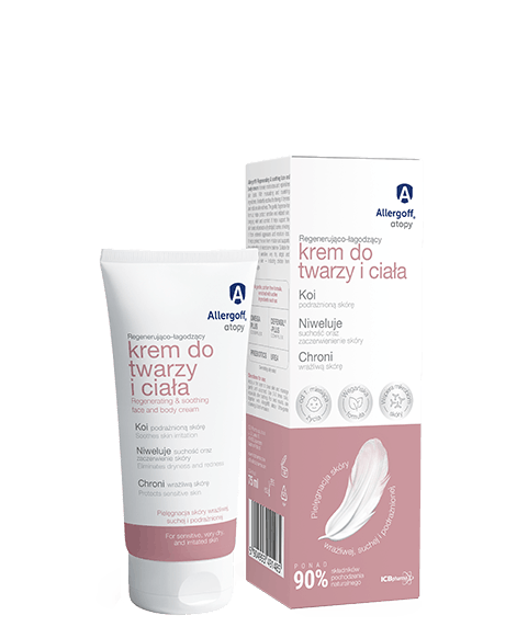 Allergoff® atopy Regenerująco-łagodzący krem do twarzy i ciała - wizualizacja